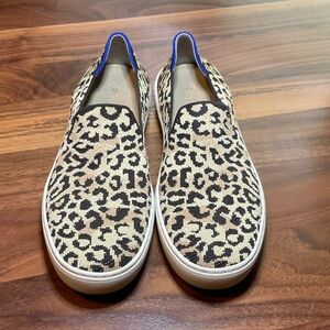 Rothy’s Leopard Print Slip-On Sneakers Shoe Size 9